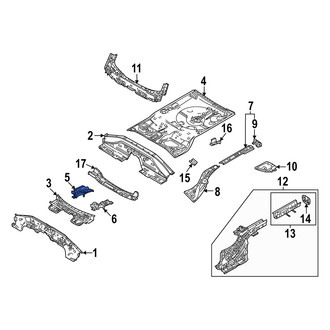 Mazda OE - Rear Right Floor Pan Crossmember