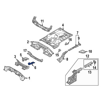 Mazda OE - Rear Left Floor Pan Crossmember