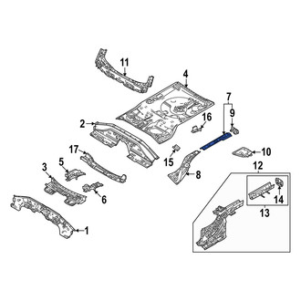 Mazda OE - Rear Left Floor Side Rail Reinforcement
