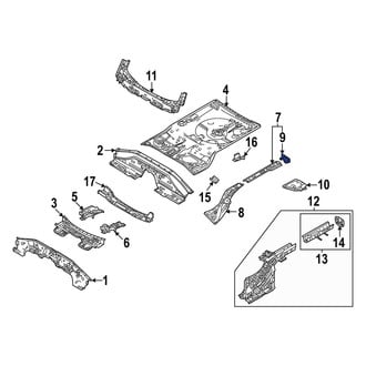 Mazda OE - Right Floor Side Rail Bracket