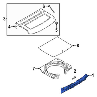 Mazda OE - Rear Liftgate Trim Scuff Plate