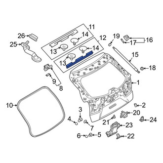 Mazda OE - Rear Upper Hatch Seal