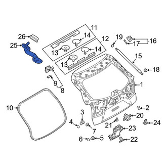 Mazda OE - Rear Liftgate Washer Hose