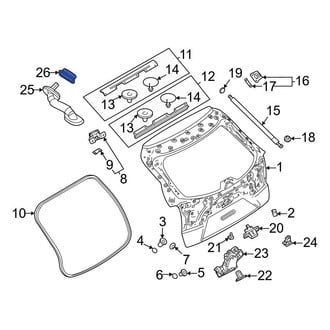 Mazda OE - Liftgate Washer Hose Grommet