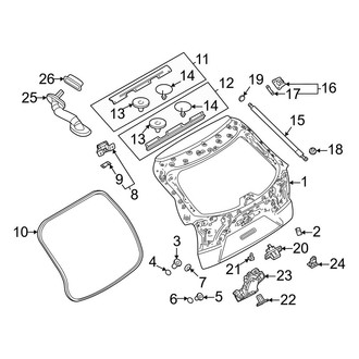 Mazda OE - Lift Gate - Gate & Hardware (W/O Power)
