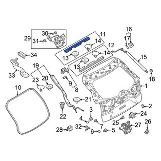 Mazda OE - Rear Upper Hatch Seal