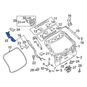Mazda OE - Rear Liftgate Washer Hose