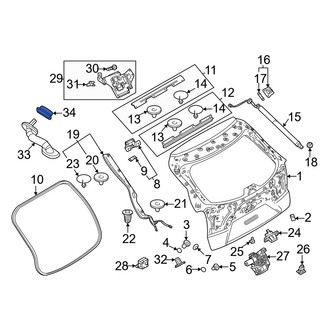 Mazda OE - Liftgate Washer Hose Grommet