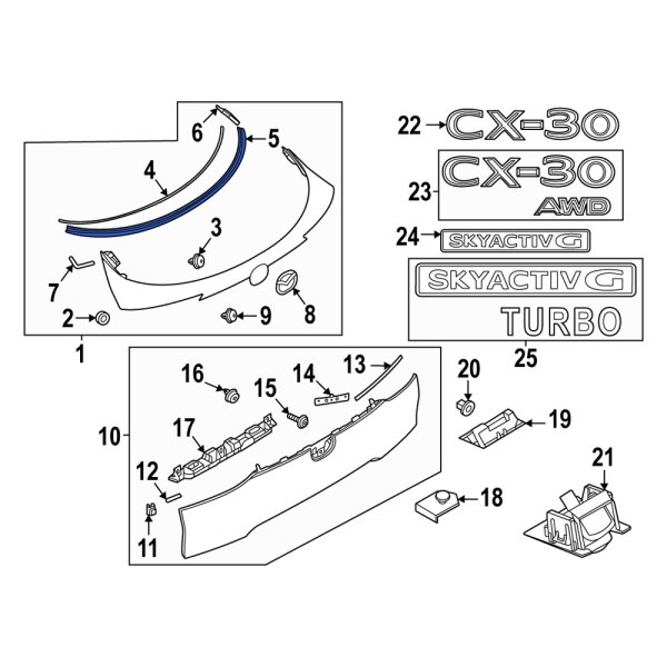 Liftgate Finish Panel Insulator