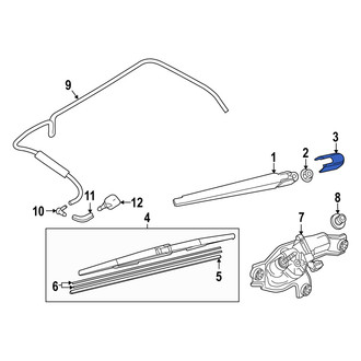Mazda OE - Rear Wiper Arm Cover