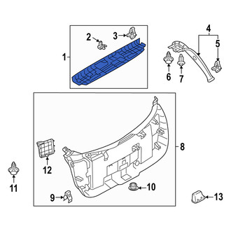 Mazda OE - Rear Upper Liftgate Trim