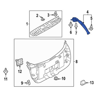 Mazda OE - Rear Left Liftgate Trim