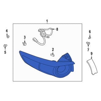 Mazda OE - Rear Left Tail Light Assembly