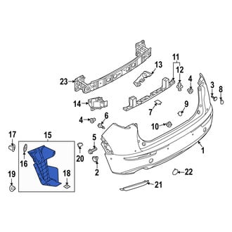 Mazda OE - Rear Left Bumper Splash Shield