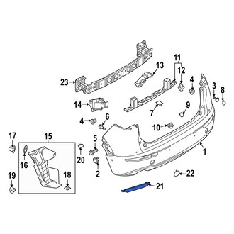 Mazda OE - Rear Left Reflector Panel