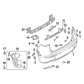 Mazda OE - Rear Bumper - Bumper & Components