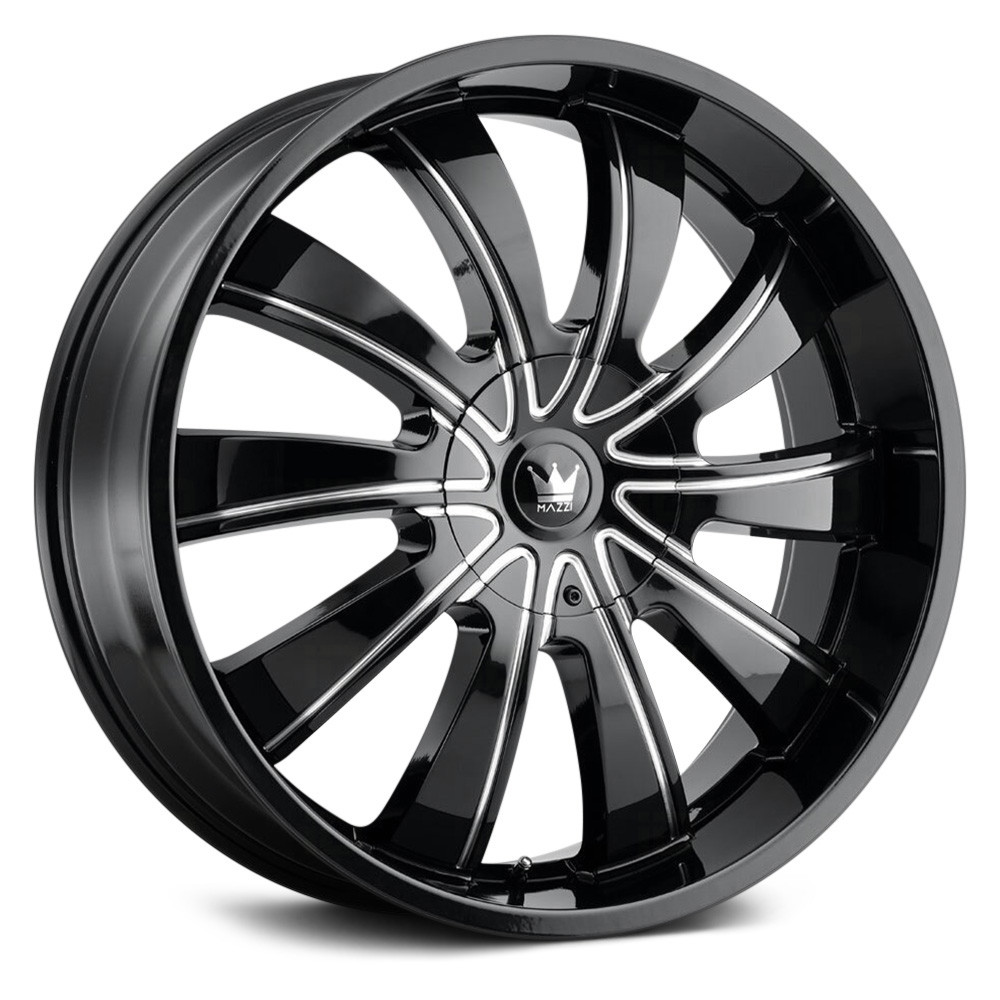 MAZZI® 374 ROLLA Wheels - Black with Milled Spokes Rims