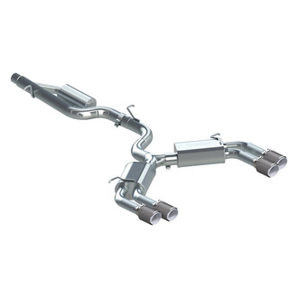 MBRP® - Pro Series™ 304 SS Street Version Cat-Back Exhaust System with Quad Rear Exit