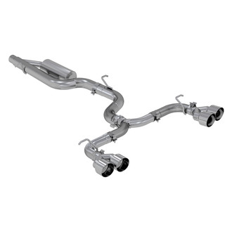 MBRP® - Pro Series™ 304 SS Valve Delete Cat-Back Exhaust System with Quad Rear Exit