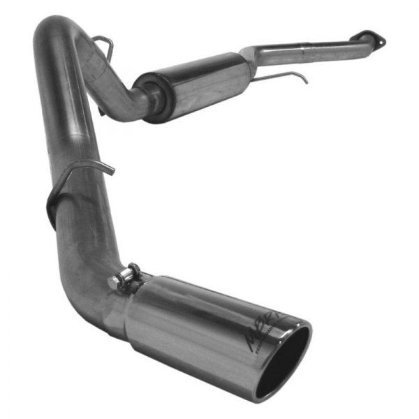 mbrp xp series 409 ss cat back exhaust system with single side exit
