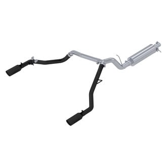 MBRP® - Black Series™ Aluminized Steel Cat-Back Exhaust System with Split Rear Exit
