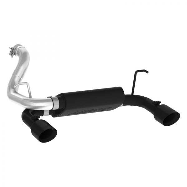 MBRP® - Black Series™ Aluminized Steel Axle-Back Exhaust System, Jeep Wrangler