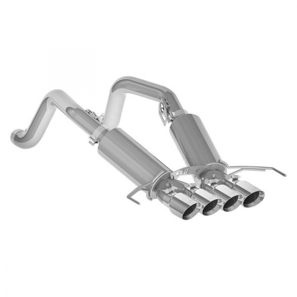 MBRP® - Pro Series™ 304 SS Axle-Back Exhaust System, Chevy Corvette