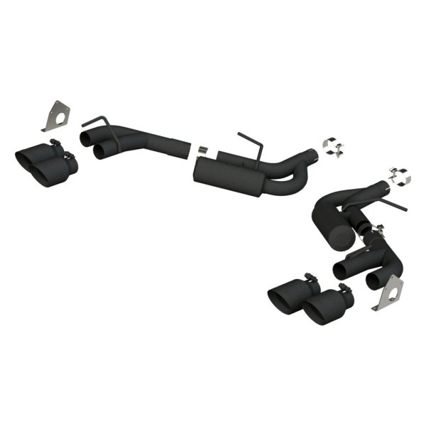 MBRP® - Black Series™ Aluminized Steel Axle-Back Exhaust System, Chevy Camaro