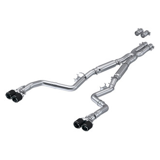MBRP® - Pro Series™ 304 SS Street Version Cat-Back Exhaust System with Quad Rear Exit