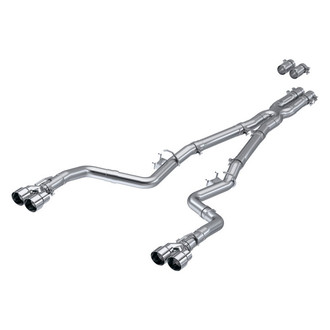 MBRP® - Installer Series™ Aluminized Steel Race Version Cat-Back Exhaust System with Quad Rear Exit