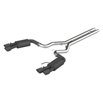 MBRP® - Black Series™ Aluminized Steel Street Version Cat-Back Exhaust System with Quad Rear Exit