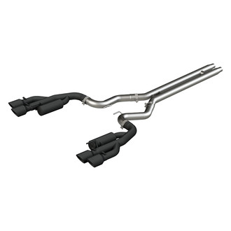 MBRP® - Black Series™ Aluminized Steel Race Version Cat-Back Exhaust System with Quad Rear Exit