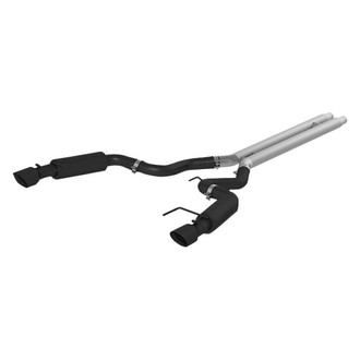 MBRP® - Black Series™ Aluminized Steel Street Version Cat-Back Exhaust System with Split Rear Exit