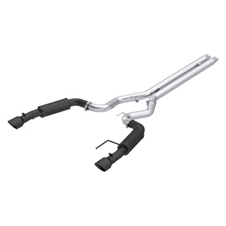 MBRP® - Armor BLK™ Aluminized Steel Race Profile Cat-Back Exhaust System with Split Rear Exit
