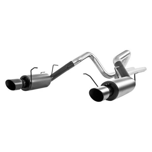 MBRP® - Black Series™ Aluminized Steel Street Version Cat-Back Exhaust System, Ford Mustang