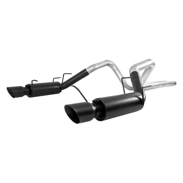MBRP® - Black Series™ Aluminized Steel Race Version Cat-Back Exhaust System, Ford Mustang