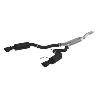 MBRP® - Black Series™ Aluminized Steel Street Version Cat-Back Exhaust System with Split Rear Exit