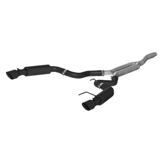 MBRP® - Black Series™ Aluminized Steel Race Version Cat-Back Exhaust System with Split Rear Exit