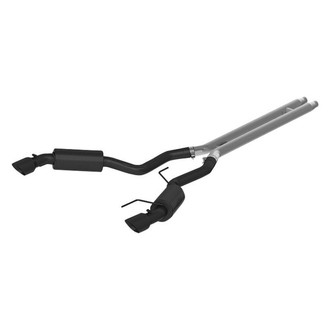 MBRP® - Black Series™ Aluminized Steel Street Version Cat-Back Exhaust System with Split Rear Exit