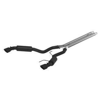 MBRP® - Black Series™ Aluminized Steel Race Version Cat-Back Exhaust System with Split Rear Exit