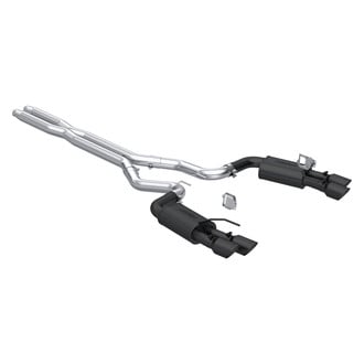 MBRP® - Armor BLK™ Aluminized Steel Street Profile Cat-Back Exhaust System with Quad Rear Exit