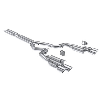 MBRP® - Armor Pro™ 304 SS Race Profile Valve Delete Cat-Back Exhaust System with Quad Rear Exit