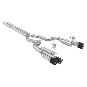 MBRP® - Armor Pro™ 304 SS Race Profile Valve Delete Cat-Back Exhaust System with Quad Rear Exit