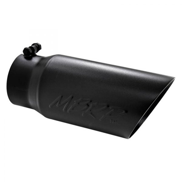 MBRP® - Stainless Steel Round Angle Cut Double-Wall Black Exhaust Tip