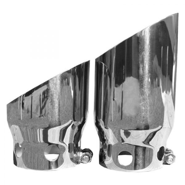 MBRP® - 304 SS Round Mirror Polished Exhaust Tip Cover Set
