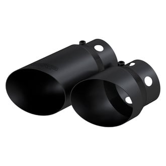 MBRP® - 304 SS Round Clamp-On Black Coated Exhaust Tip Cover Set