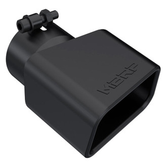 MBRP® - Stainless Steel Passenger Side Rectangular Clamp-On Black Exhaust Tip (3" Inlet, 7.375" Outlet, 7.375" Length)