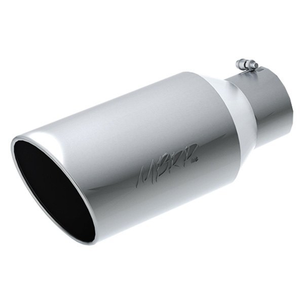 MBRP® - 304 SS Round Rolled Edge Angle Cut Polished Exhaust Tip