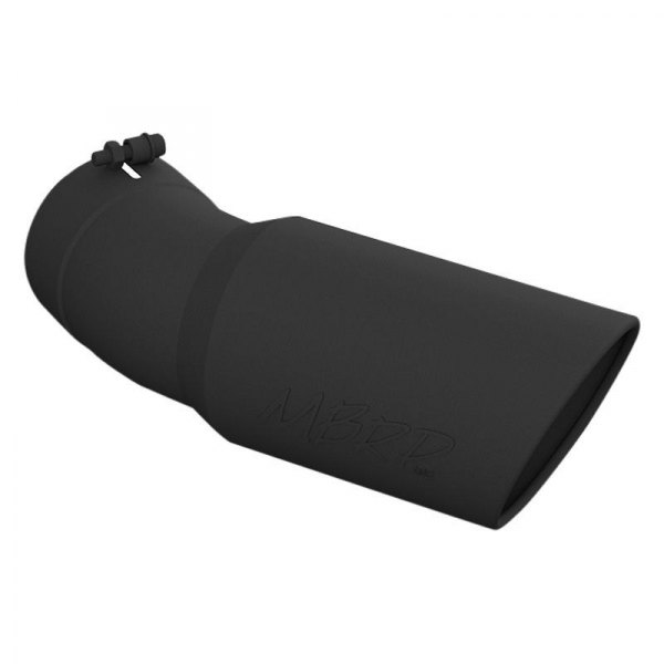 MBRP® - Stainless Steel Round 30 Degree Rolled Edge Angle Cut Black Exhaust Tip