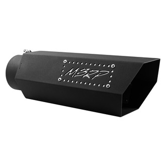 MBRP® - Stainless Steel Hexagonal Angle Cut Bolt-On Black Coated Exhaust Tip (4" Inlet, 5" Outlet, 16" Length)